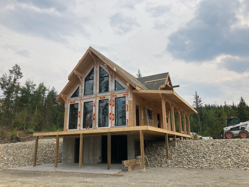In-progress BC Building code home