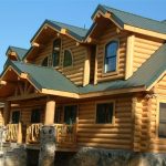 Log home built with SIPs