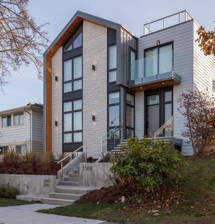 Built Green Platinum Certified Home, Vancouver, BC.  Designed by Nick Bray Architecture, panels supplied by West Eco SIPs.