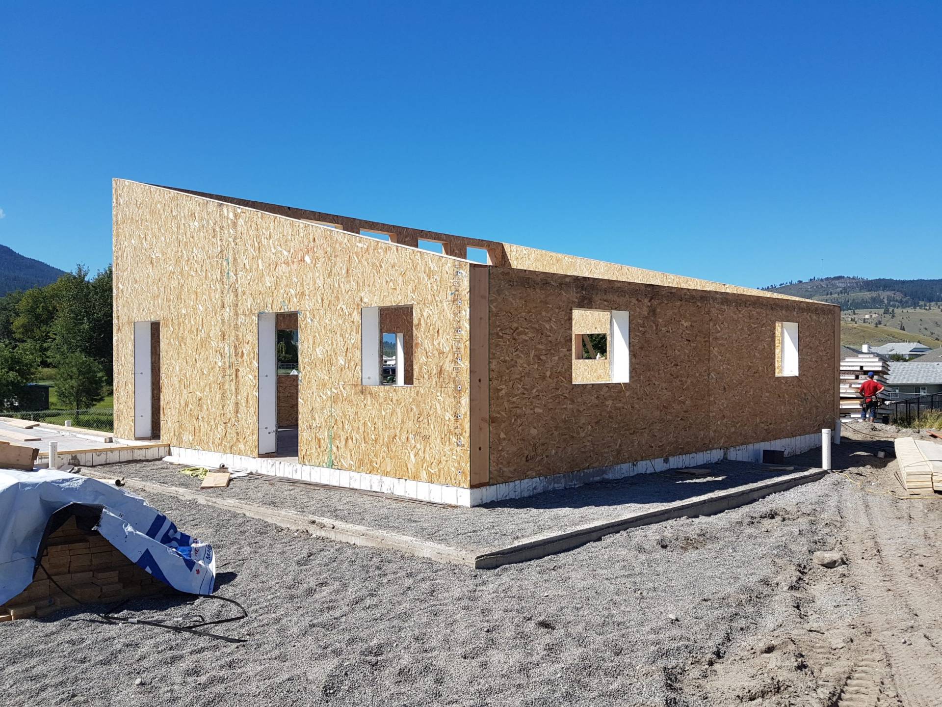 Wall SIPs installed