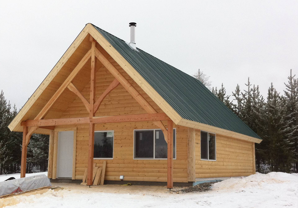 Timberframe log cabin