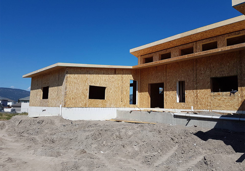 Exterior image of home being built